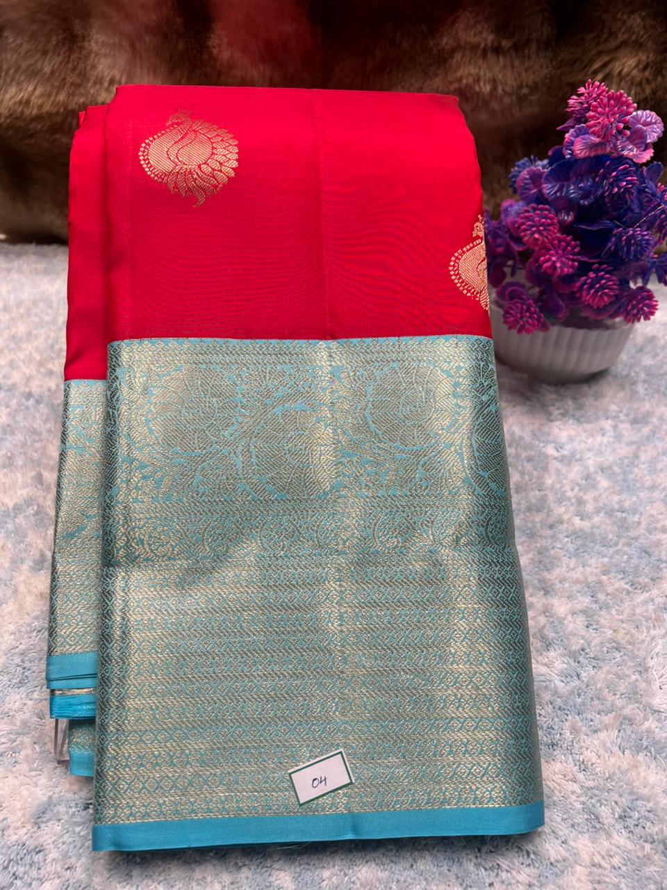 Pure Kanchipuram Silk Saree.