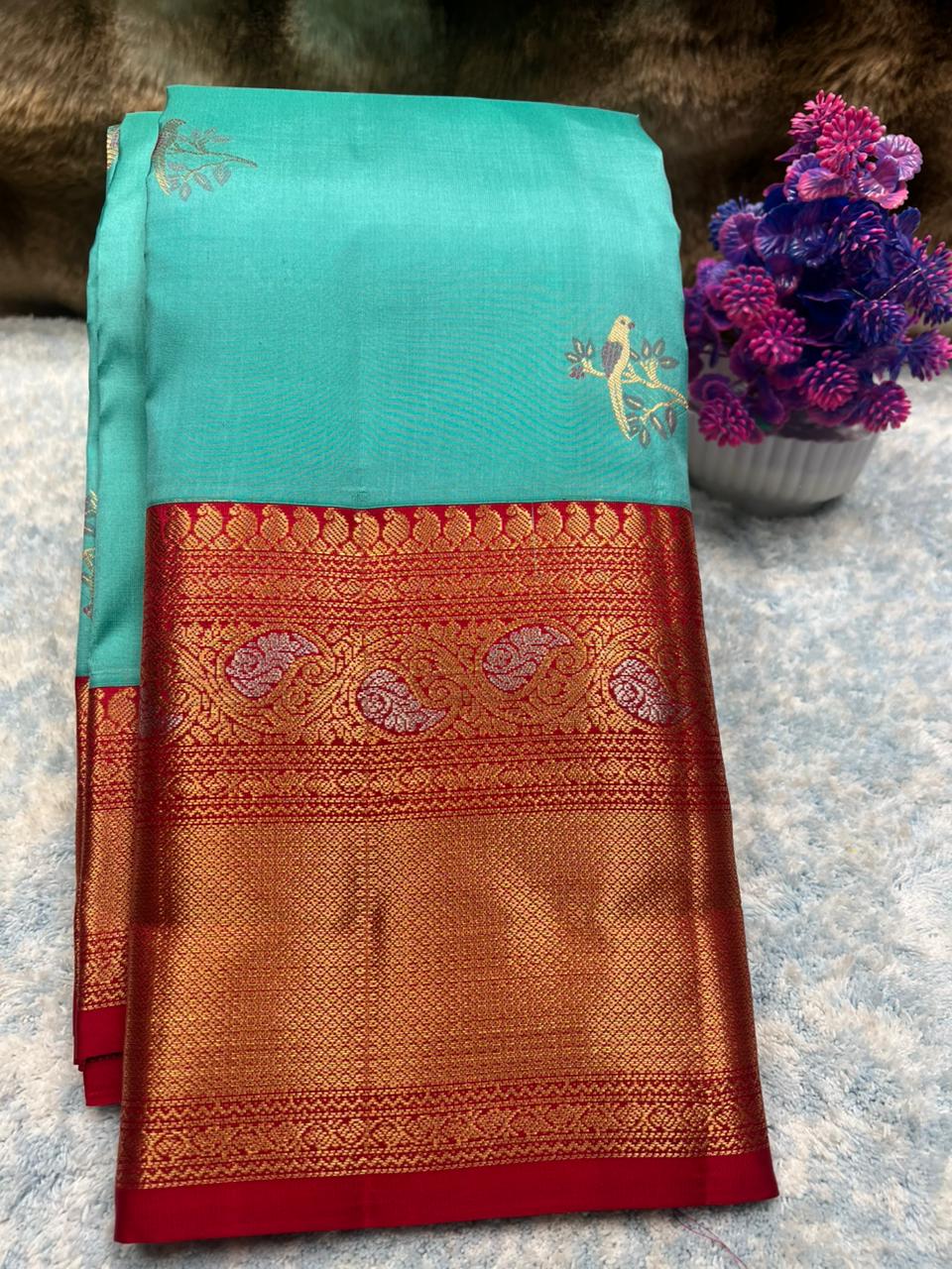 Pure Kanchipuram Silk Saree.
