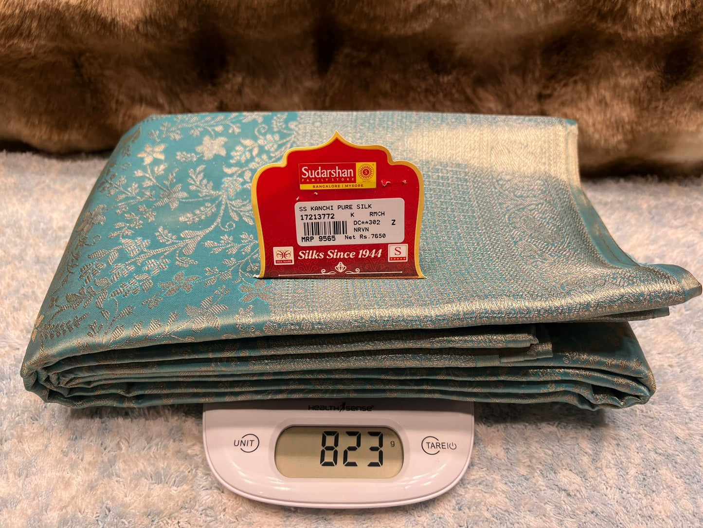 Pure Kanchipuram Silk Saree.