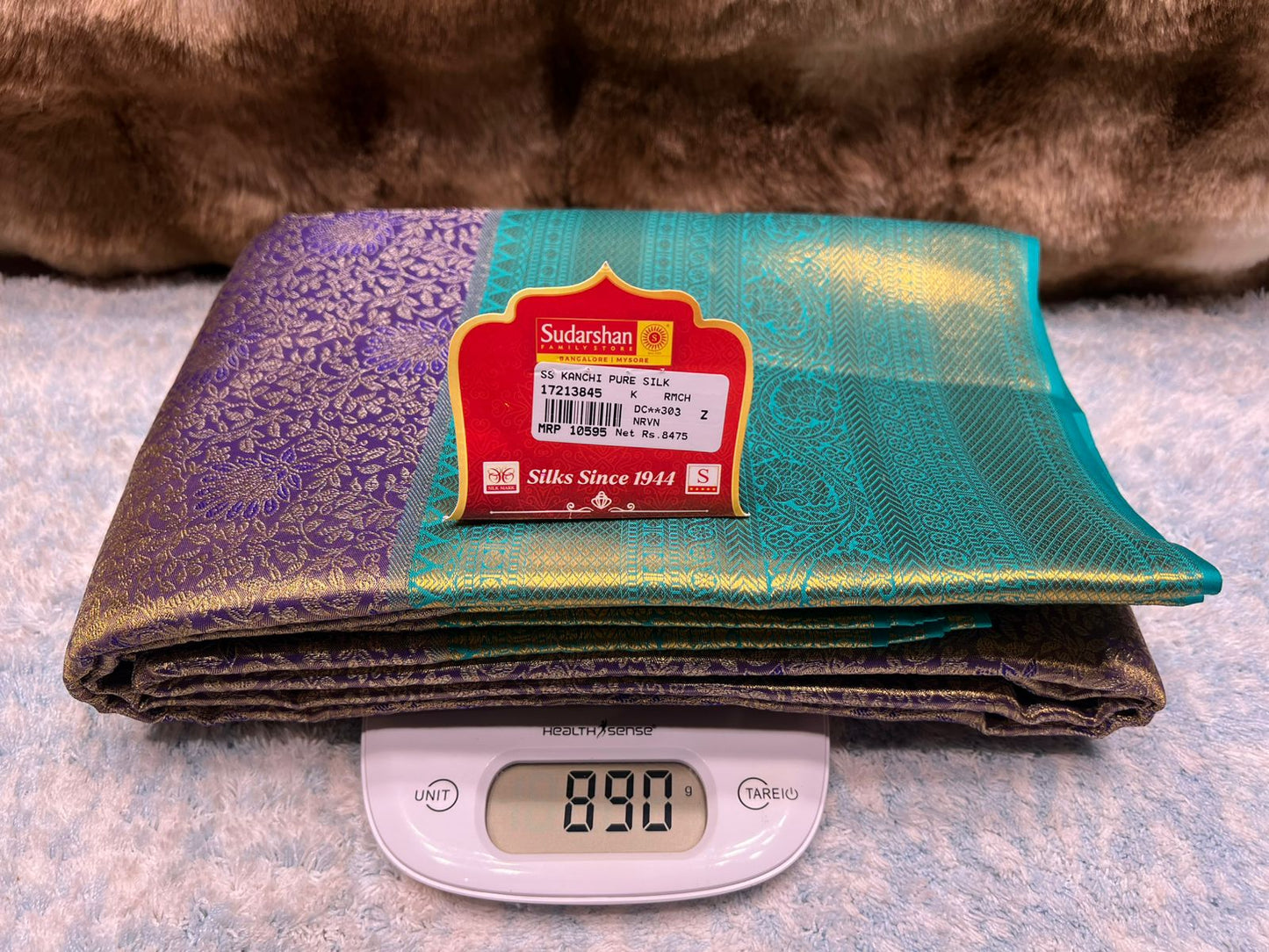 Pure Kanchipuram Silk Saree.