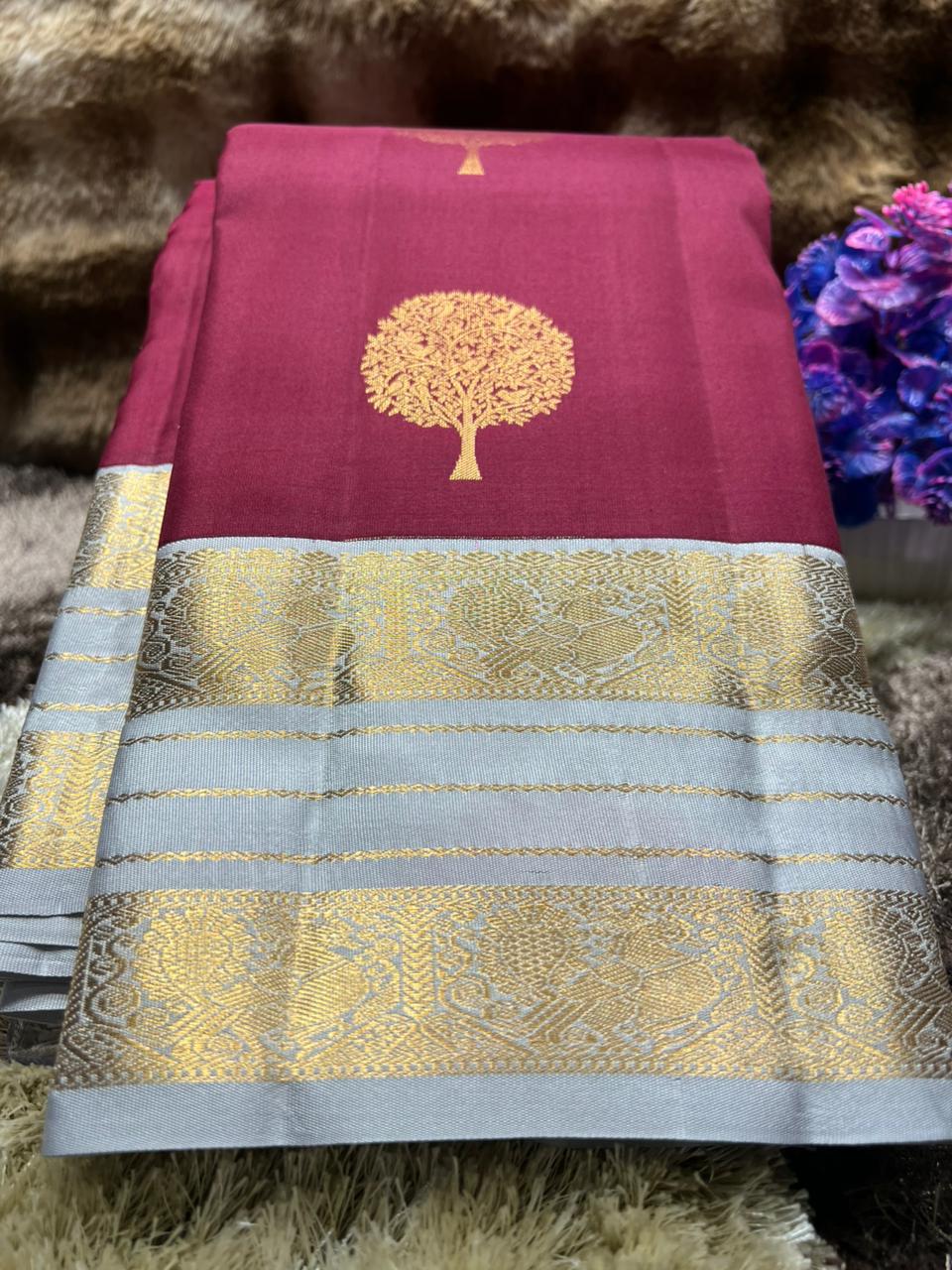 Pure Kanchipuram Silk Saree.