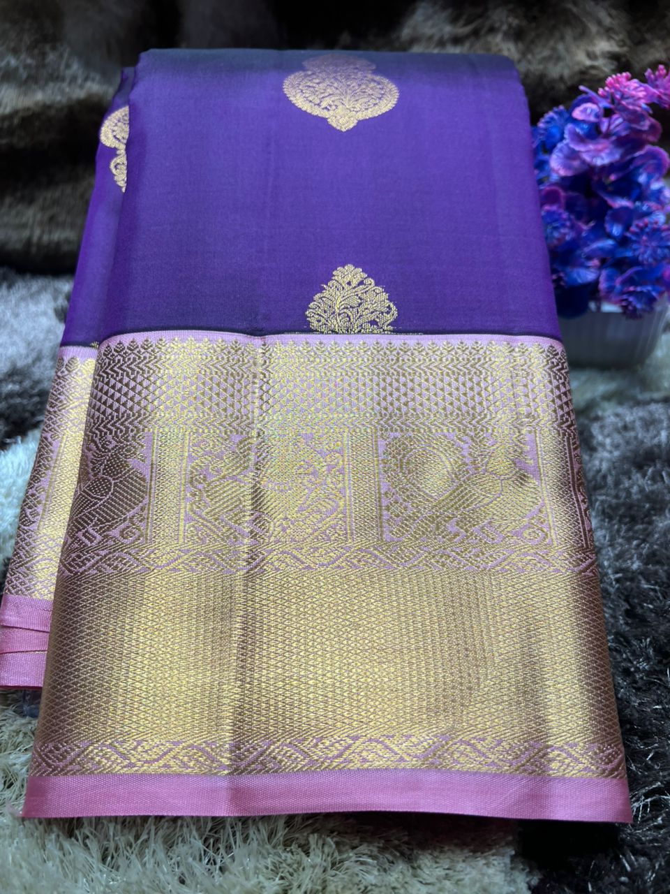 Pure Kanchipuram Silk Saree.