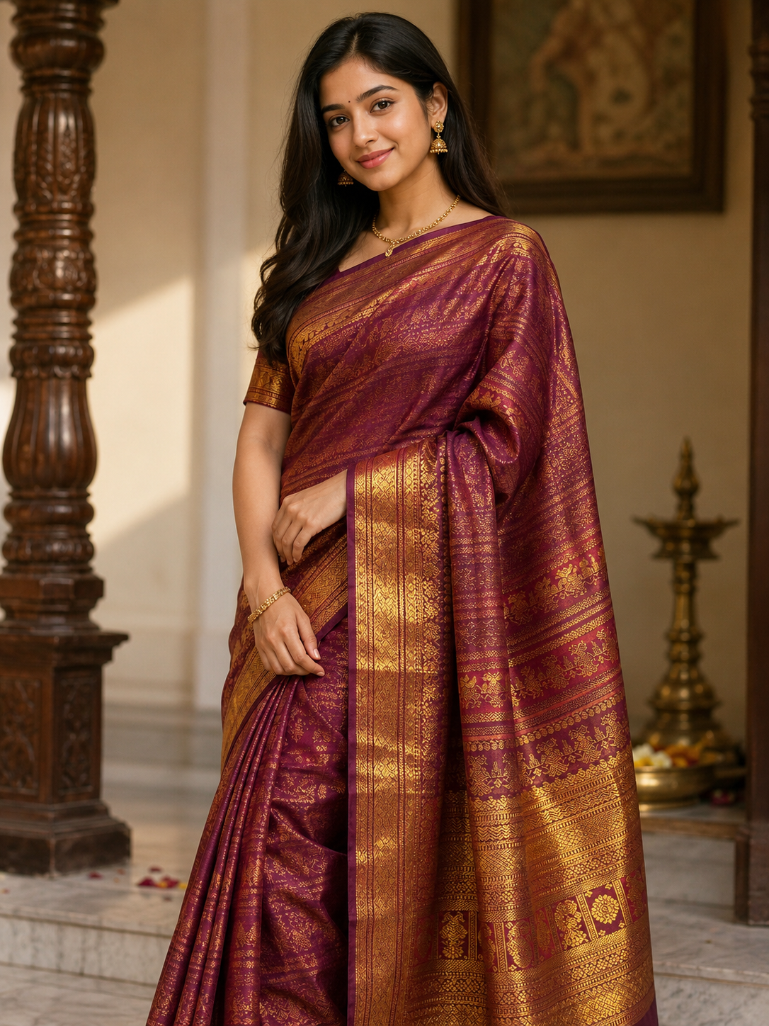 Pure Kanchipuram Silk Saree