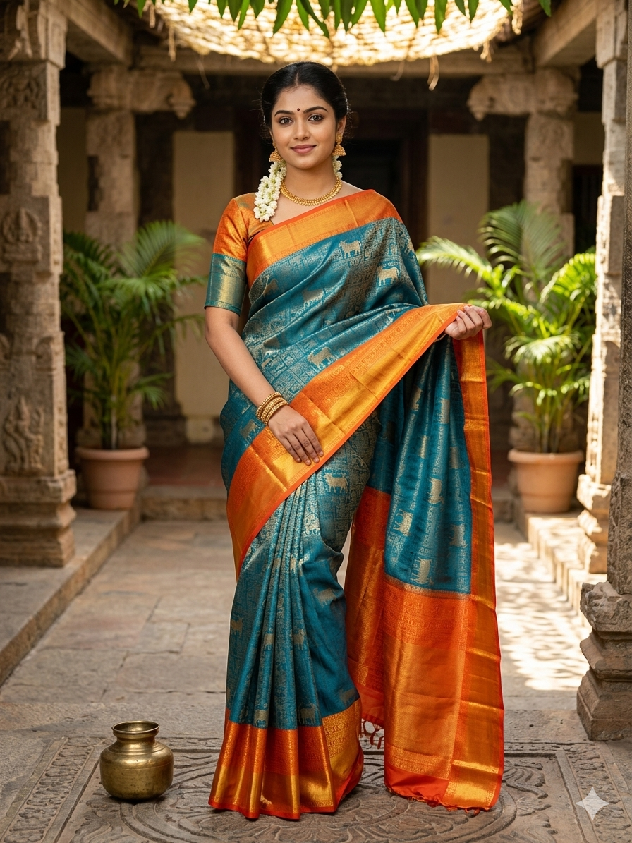 Pure Kanchipuram Silk Saree