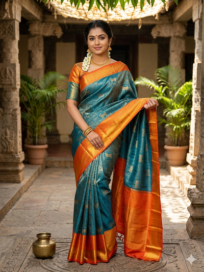 Pure Kanchipuram Silk Saree