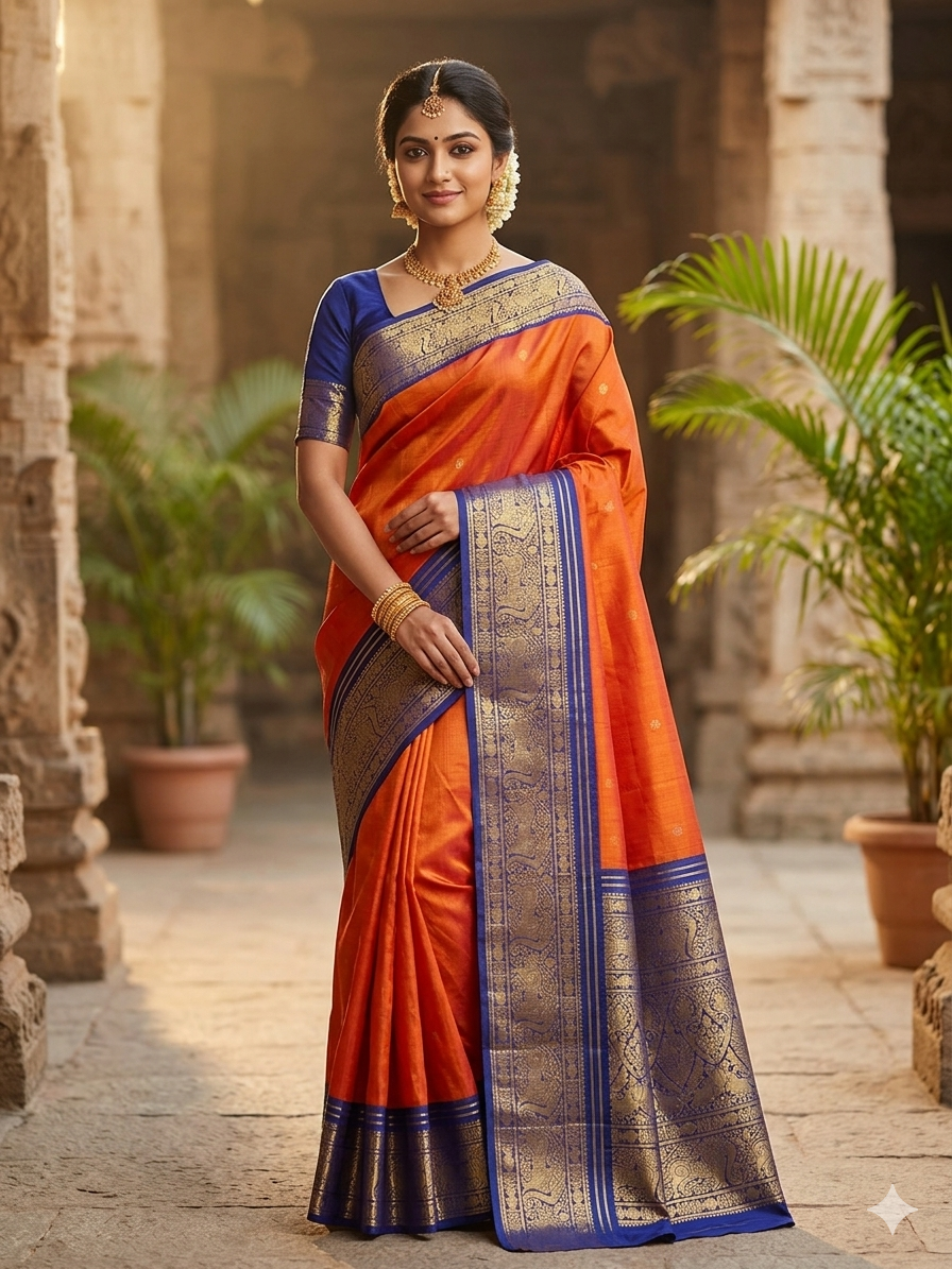 Pure Kanchipuram Silk Saree
