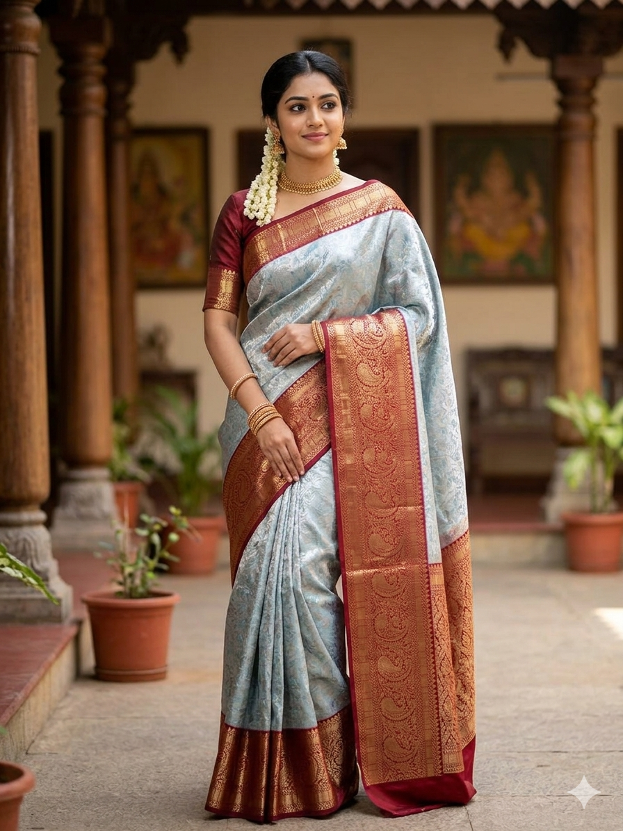 Pure Kanchipuram Silk Saree