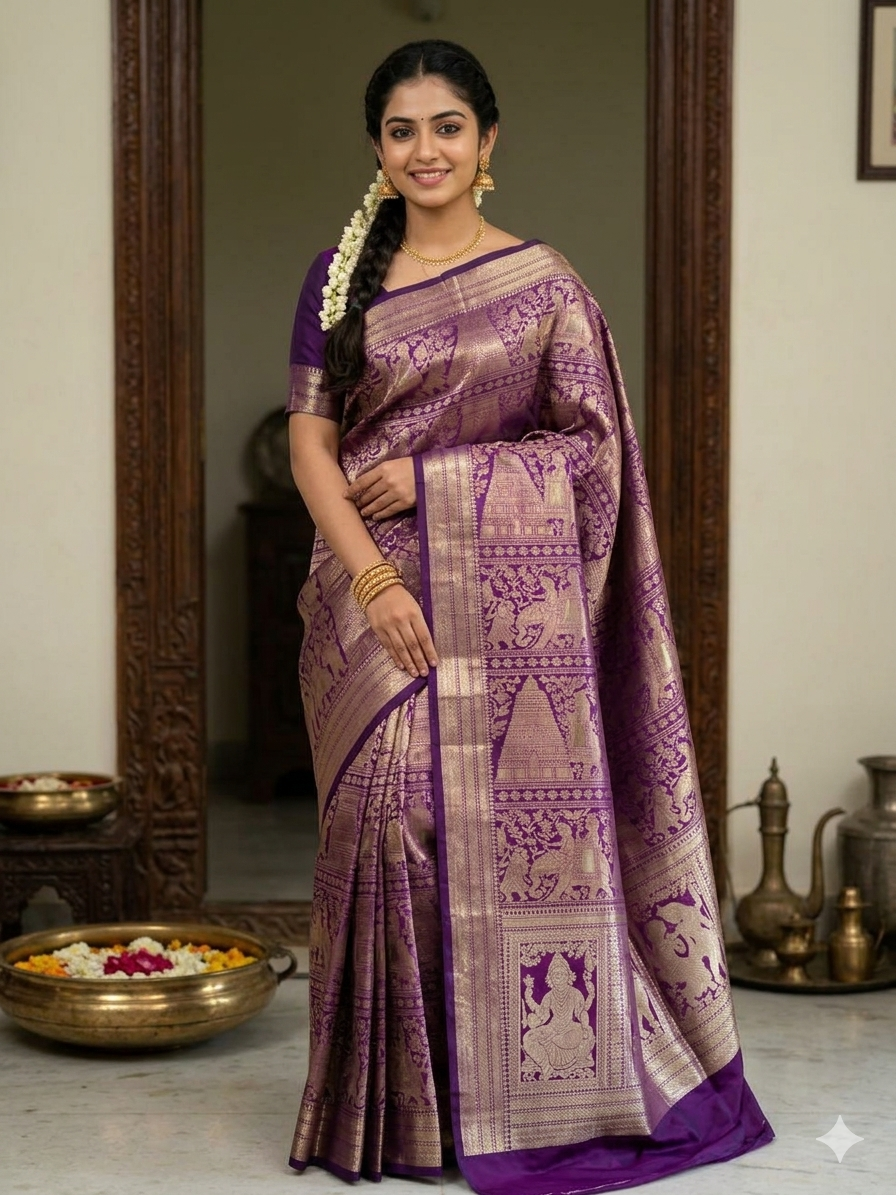Pure Kanchipuram Silk Saree