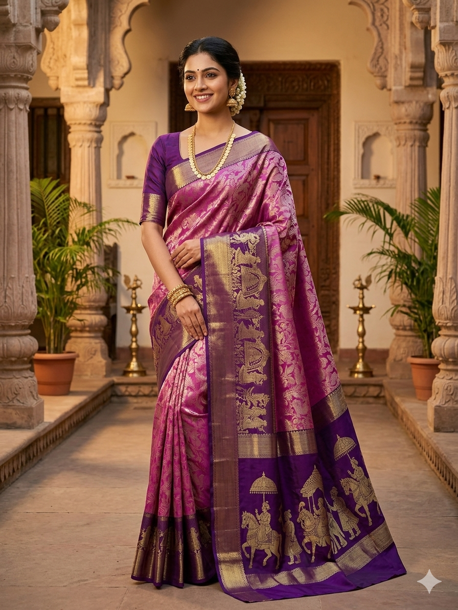 Pure Kanchipuram Silk Saree