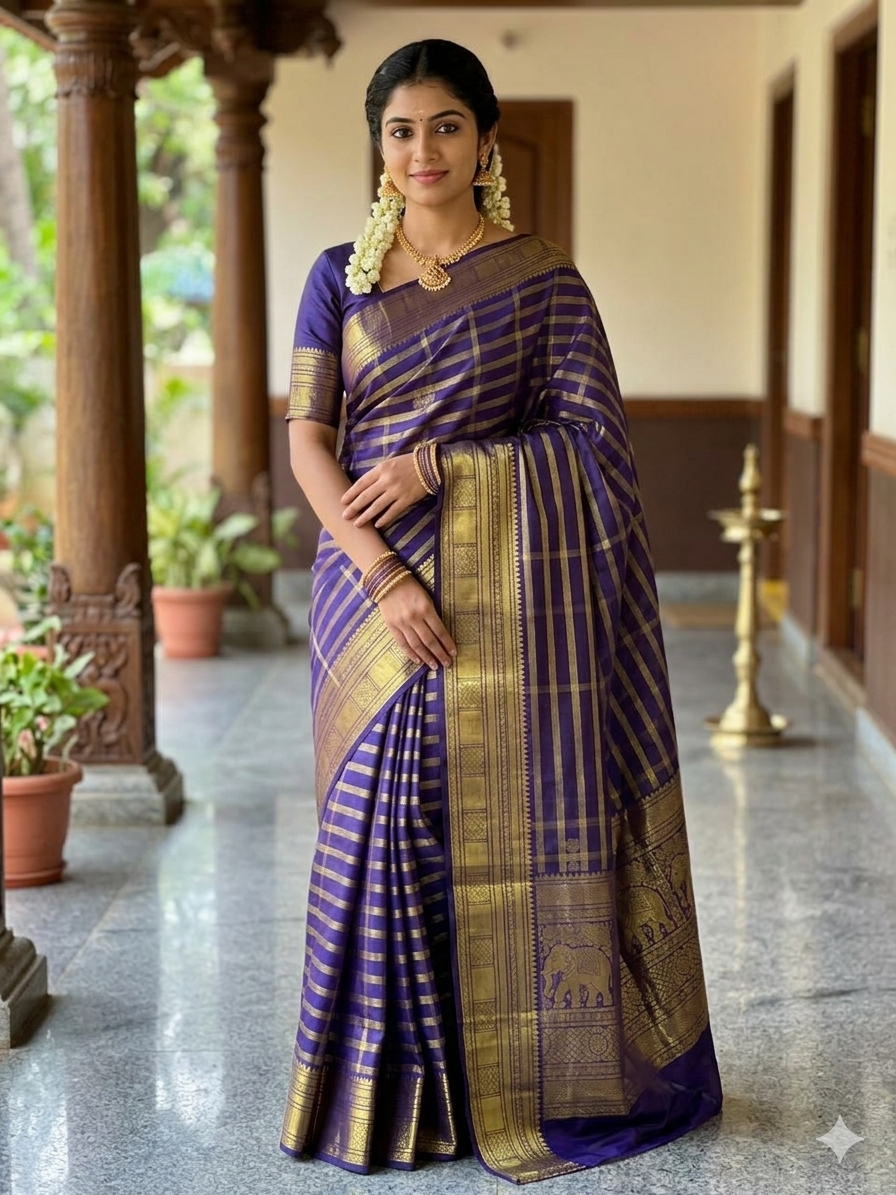 Pure Kanchipuram Silk Saree