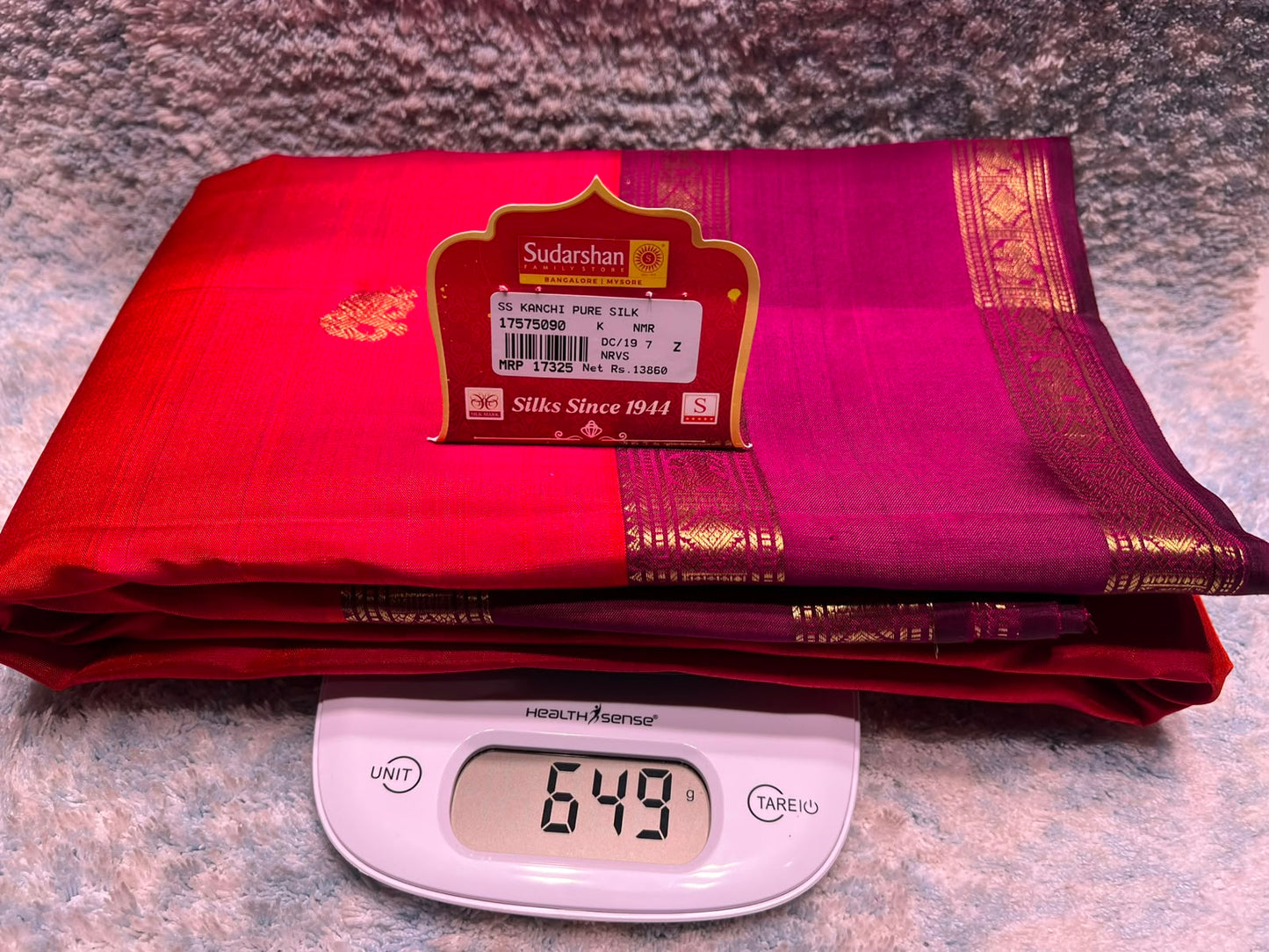 Pure Kanchipuram Silk Saree
