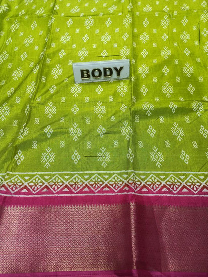 Pure Linen Silk Saree