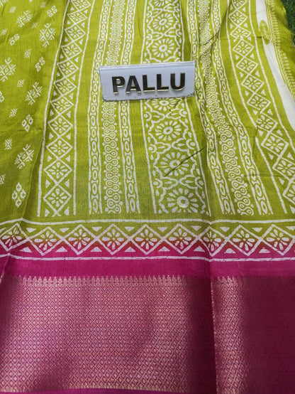 Pure Linen Silk Saree
