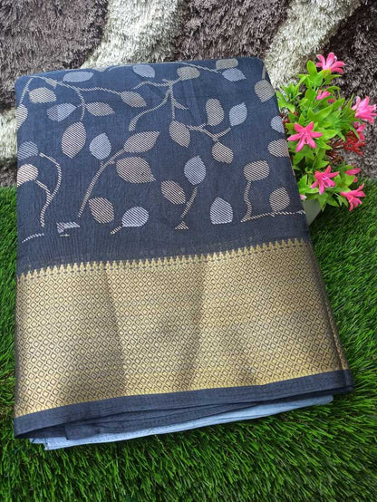 Pure Linen Silk Saree