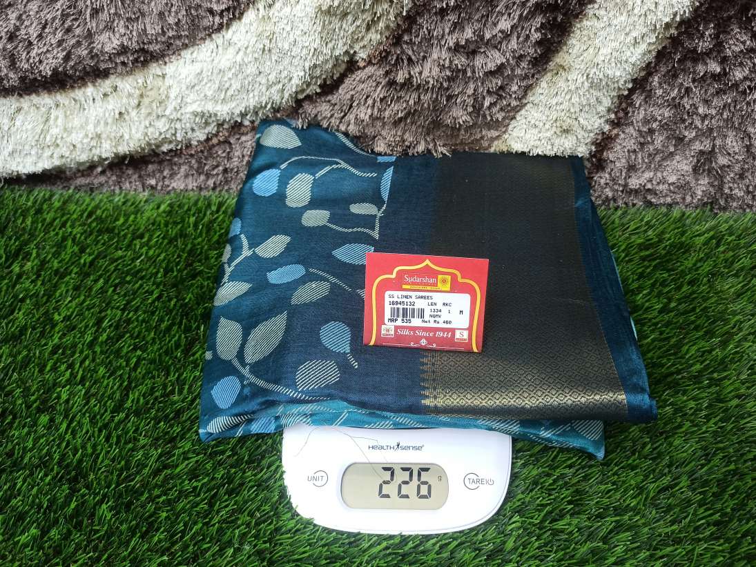 Pure Linen Silk Saree