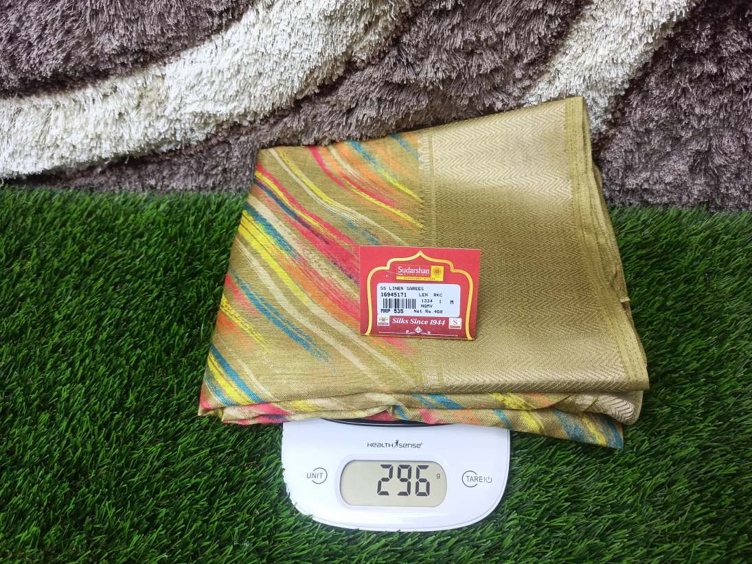 Pure Linen Silk Saree