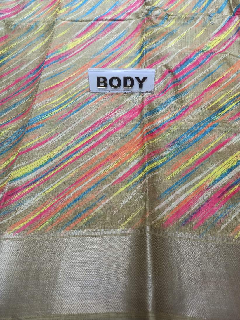 Pure Linen Silk Saree