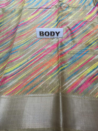 Pure Linen Silk Saree