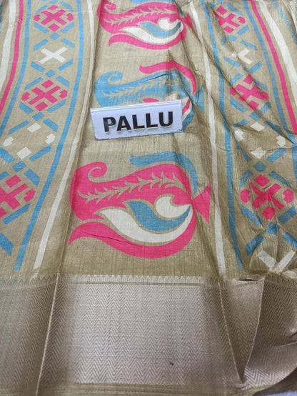 Pure Linen Silk Saree