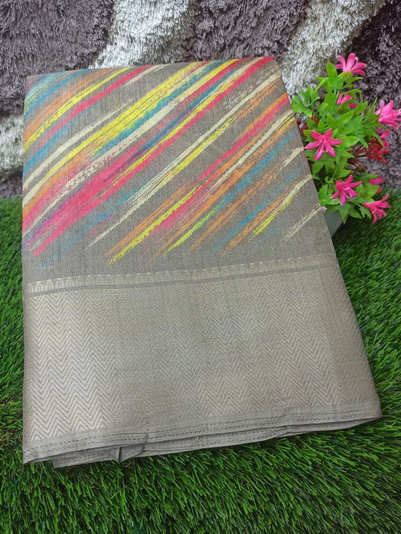 Pure Linen Silk Saree