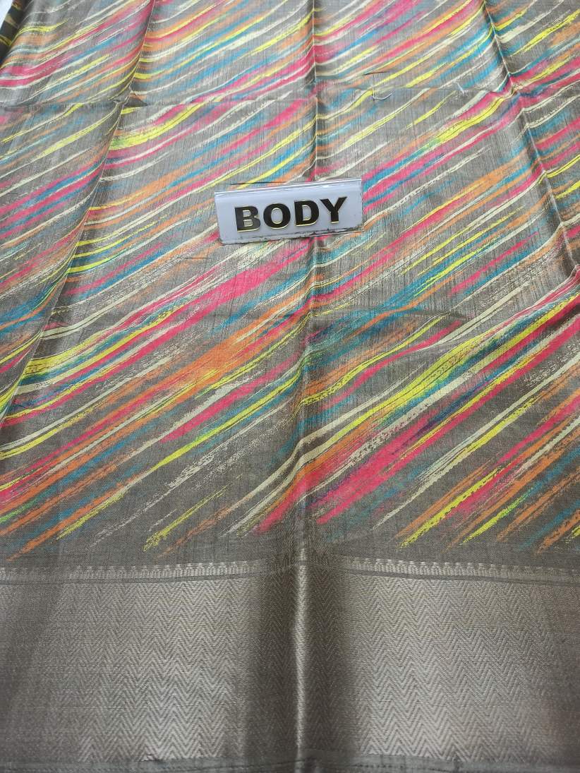 Pure Linen Silk Saree