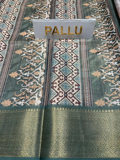 Pure Linen Silk Saree.