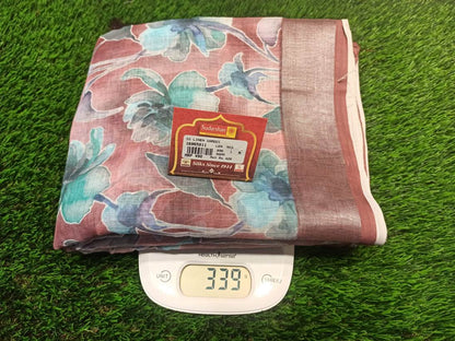 Pure Linen Silk Saree.