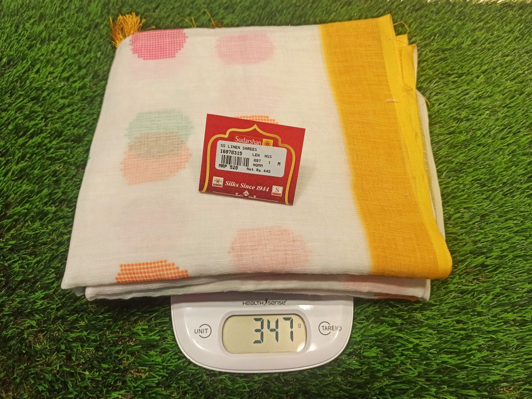 Pure Linen Silk Saree.