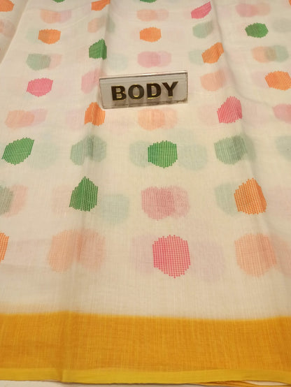 Pure Linen Silk Saree.