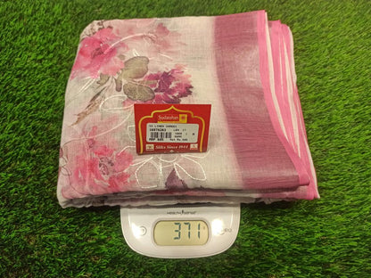 Pure Linen Silk Saree.