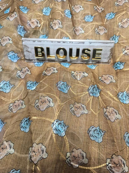 Pure Linen Silk Saree.