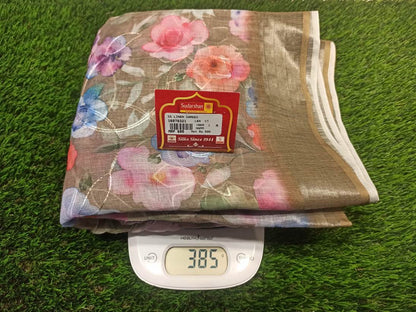 Pure Linen Silk Saree.