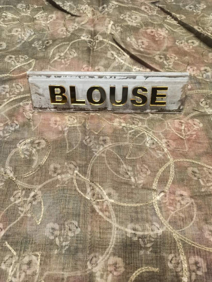 Pure Linen Silk Saree.