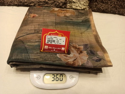 Pure Linen Silk Saree.