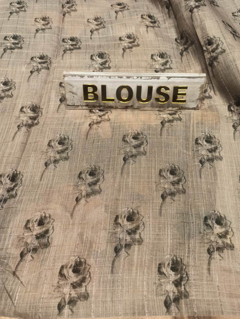 Pure Linen Silk Saree.