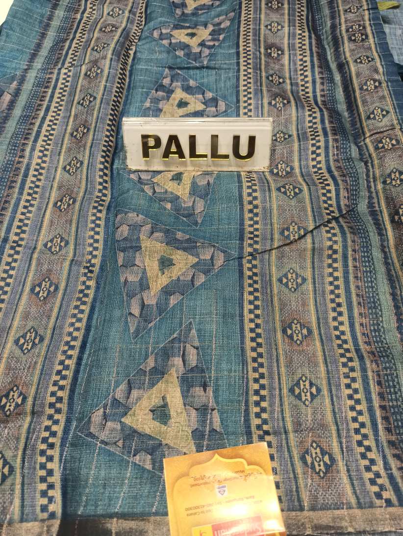 Pure Linen Silk Saree.