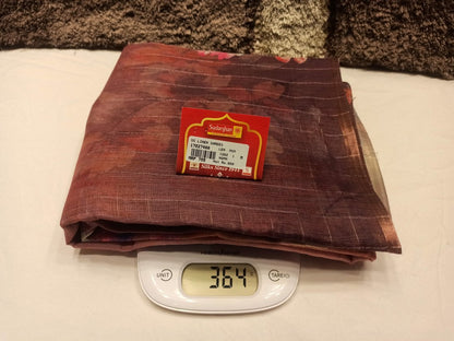 Pure Linen Silk Saree.