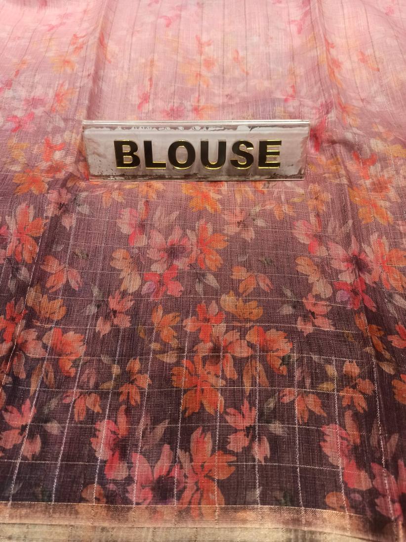 Pure Linen Silk Saree.