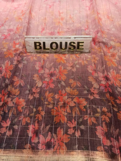 Pure Linen Silk Saree.