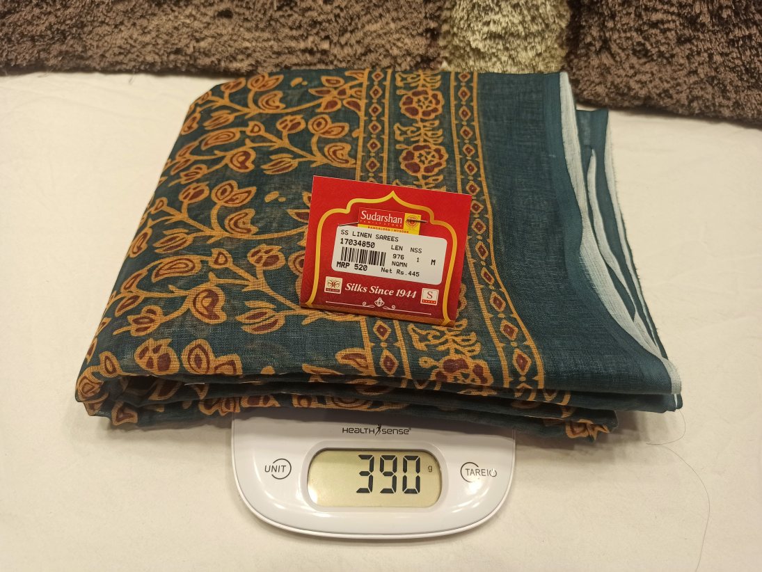 Pure Linen Silk Saree.