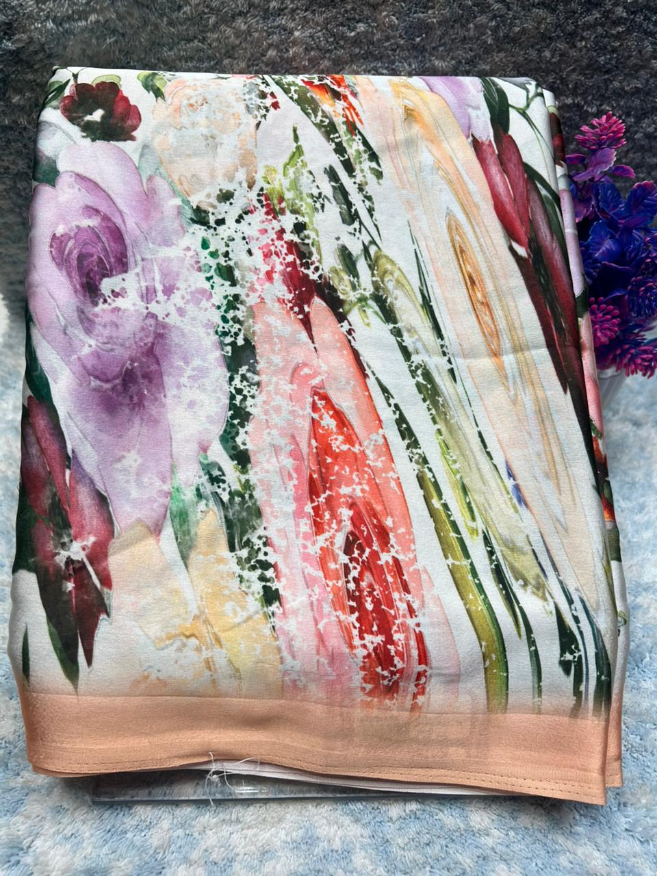 Pure Linen Silk Saree.