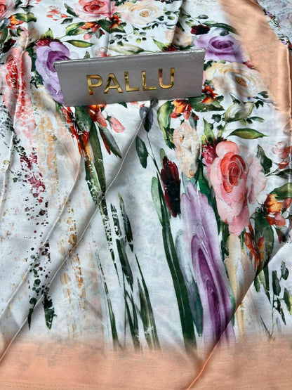 Pure Linen Silk Saree.