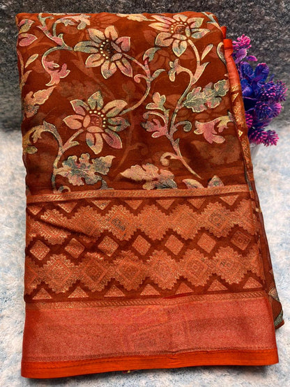 Pure Linen Silk Saree.