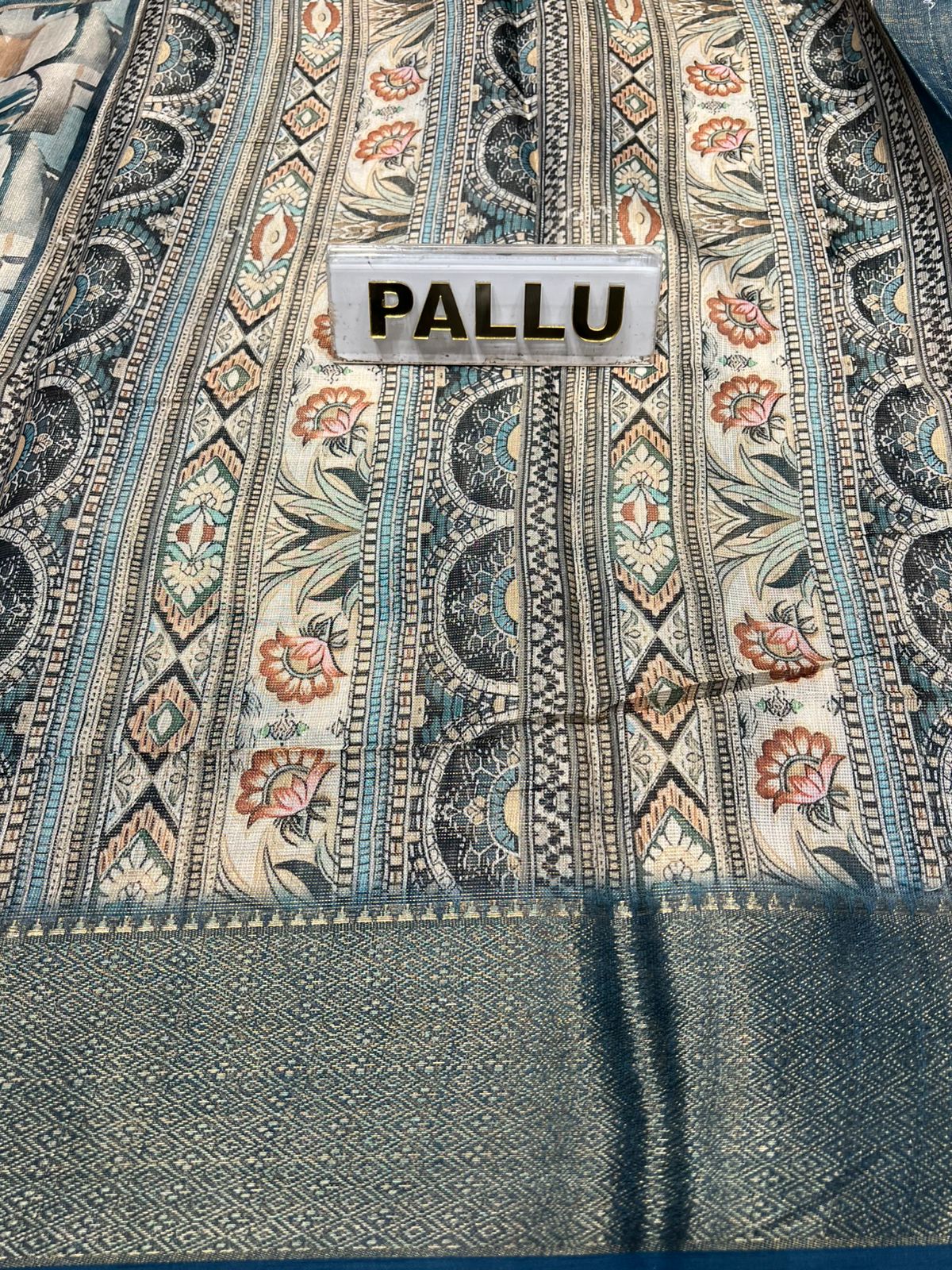 Pure Linen Silk Saree.