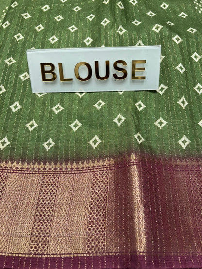 Pure Linen Silk Saree.