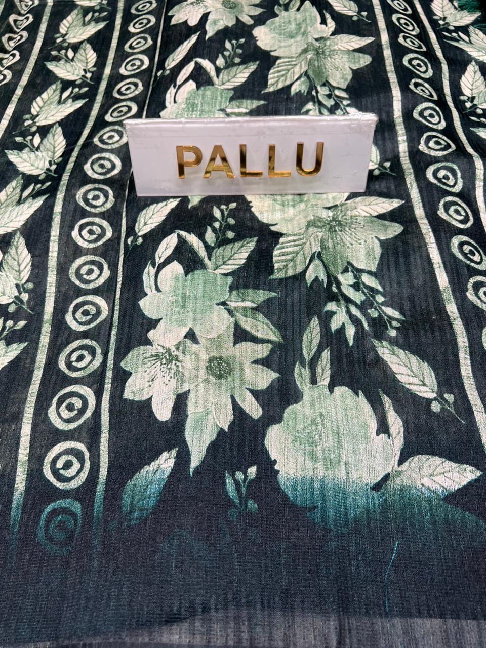 Pure Linen Silk Saree.
