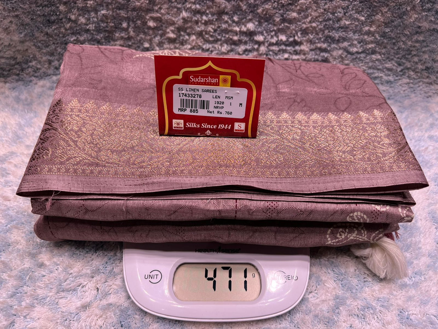 Pure Linen Silk Saree.