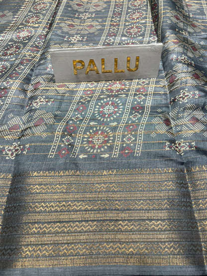 Pure Linen Silk Saree.