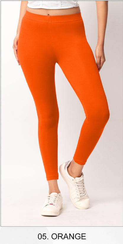 Ankle length Cotton+Lycra stretchable leggings.499/- For 3 Pieces