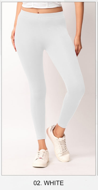 Ankle length Cotton+Lycra stretchable leggings.499/- For 3 Pieces
